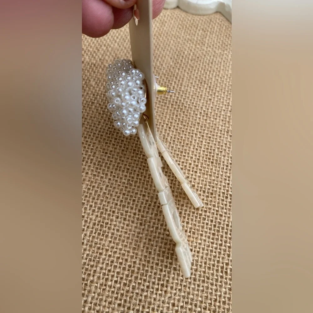 New ladies Bride Earrings (beads) - Picture 3 of 4